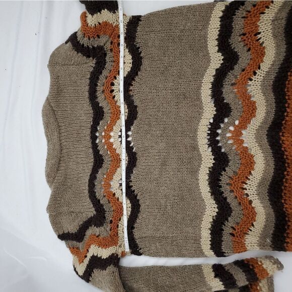 TWINS made in Italy wool blend open front‎ cardigan wool sweater M - Picture 7 of 8